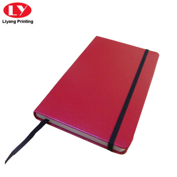 Custom Printed Red PU Brand Name Notebook