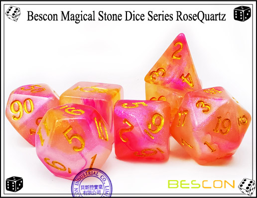 RoseQuartz Dice-1