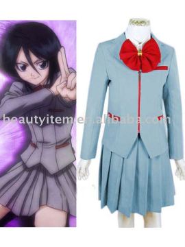 Custom-made Kuchiki Rukia School Uniform Cosplay Costume from Bleach