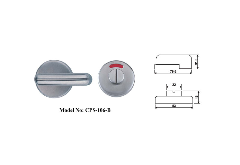 Stainless Steel Shower Door Locks