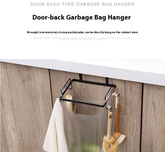 Wrought Iron Trash Can Hanger