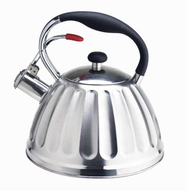 metal strong handle whistling coffee tea kettle