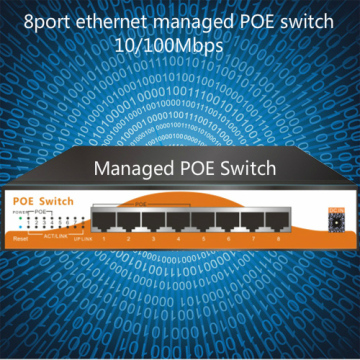 For Hikvision 8 channel poe smart manage switch with 4 port passive poe and 4 uplink ethernet switch