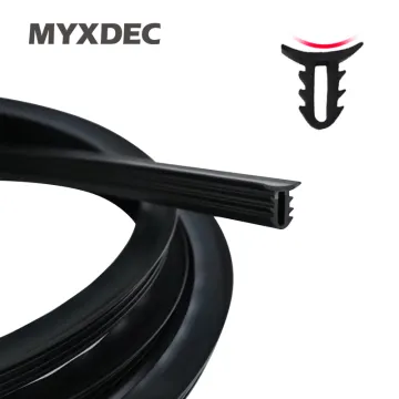 Car Rubber Sound Seal Strip 1.6M U Type Dashboard Insulation Auto Windshield Edges Gap Sealing Strips Car Interior Accessories