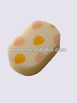 oral shape printing kitchen cleaning sponge(KP-009)