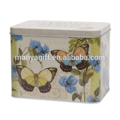 Gibson Eden Tin Garden Seed Storage Box Biscuits Tin Large Cosmetic Jar