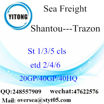 Shantou Port Seefracht Versand nach Trazon