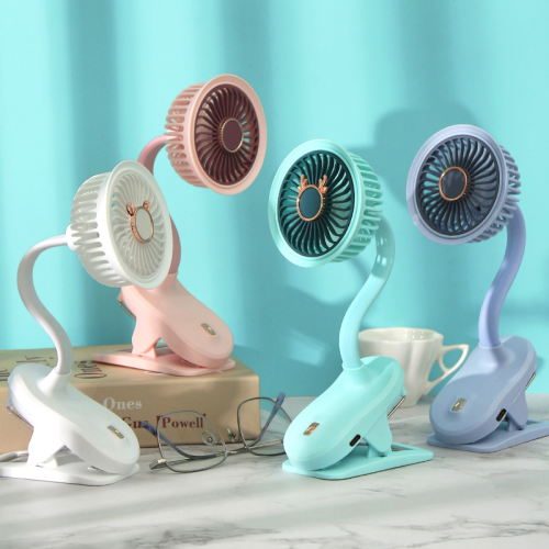 Ventilador recarregável com clipe