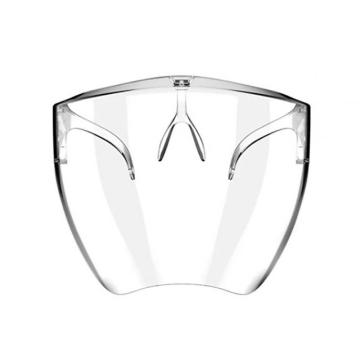 Clear Transparent Plastic Face Shield Full Face Sunglasses