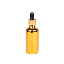 golden glass dropper bottles 50ml cosmetic bottle