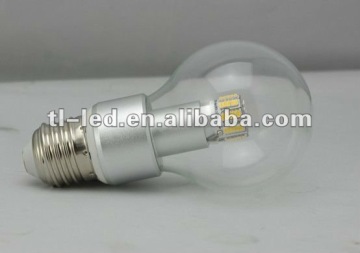 LED Bulb E27, Incandescent Bulb LED with glass shell (60W replacement,Dimmable, E27/B22/E26)