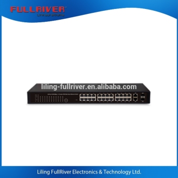 FR-S2028PEF-C / 24-Port 10/100Mbps + 2G Combo POE Web Smart Ethernet Switch 260W