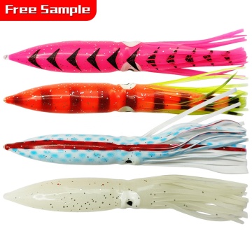 Nuova esca di pesca in plastica morbida all'ingrosso all'ingrosso - gonne e polpo - esche luminose luminose in silicone a acqua salata 4,5 g