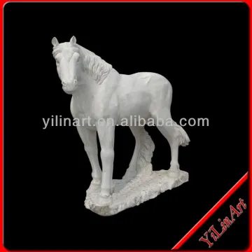 Marble Modern Carving White marble Horse Sculpture (YL-D013)