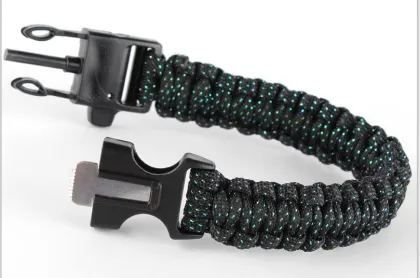 New Fashion Jewelry Bracelet, Crystal Charm Hemp Braided Bracelet, Bracelet Jewelry Paracord