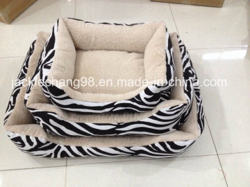 Printed Polyester Canvas and PV Fleece Bed for Dog
