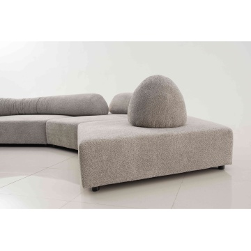 Modułowa sofa sekcja ryżowo-biała sofa narożna