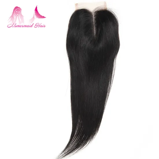 Tangle Free Shedding Free Straight Hair Natural Color Virgin Brazilian 4*4 Lace Closure cheap human hair bundles