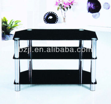 ModernTempered Glass TV Stand with LCD