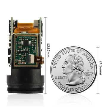 Cylindrical 700m Long Distance Laser Measuring Module