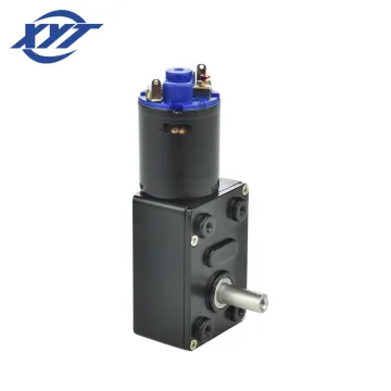 Black JGY 370 DC Gearbox - 6V/12V/24V Mini Worm Gear Motor for Smart Equipment