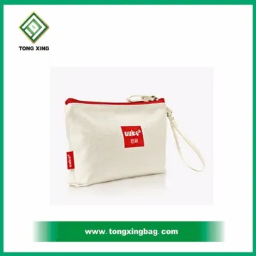 wholesale cotton canvas makeup bag cosmetic bag