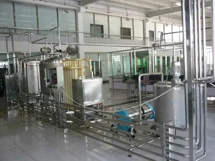 Pasteurized milk production line