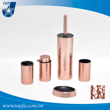 fashion design Gold cylinder sahpe bathroom sets