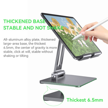 Tablet-Stand, einstellbarer und faltbarer Desktop iPad Stand