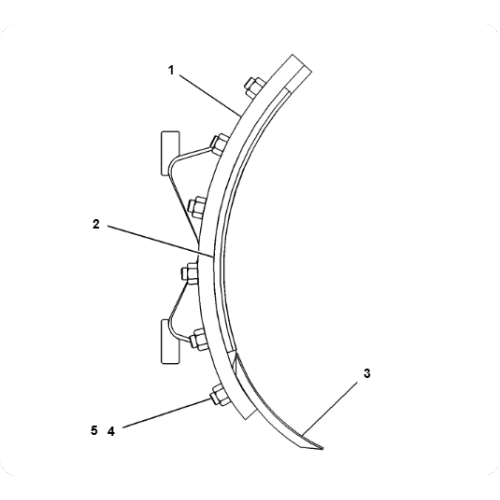 Grader 140 Blade Corner 8E-5529/8E2259