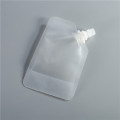 Disposable mini stand up spout pouch