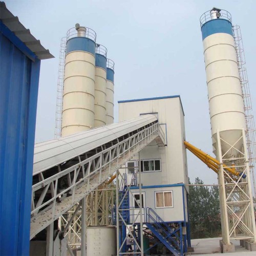 stationary concrete batching plant