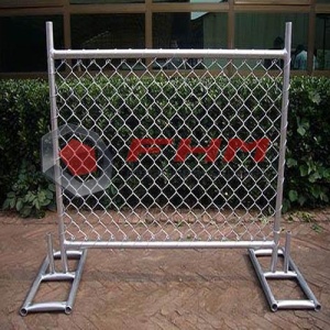 รั้วชั่วคราวชุบสังกะสีของรั้ว Link Chain Link