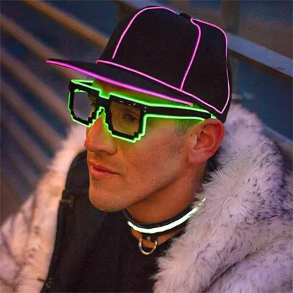 New Era Shiny Color Light-Up Snapback Baseball Cap