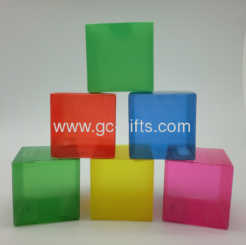 Bunte quadratische Kunststoff-Verpackungen-Boxen