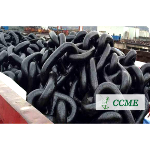 Marine anchor chains Studlink and studless chain