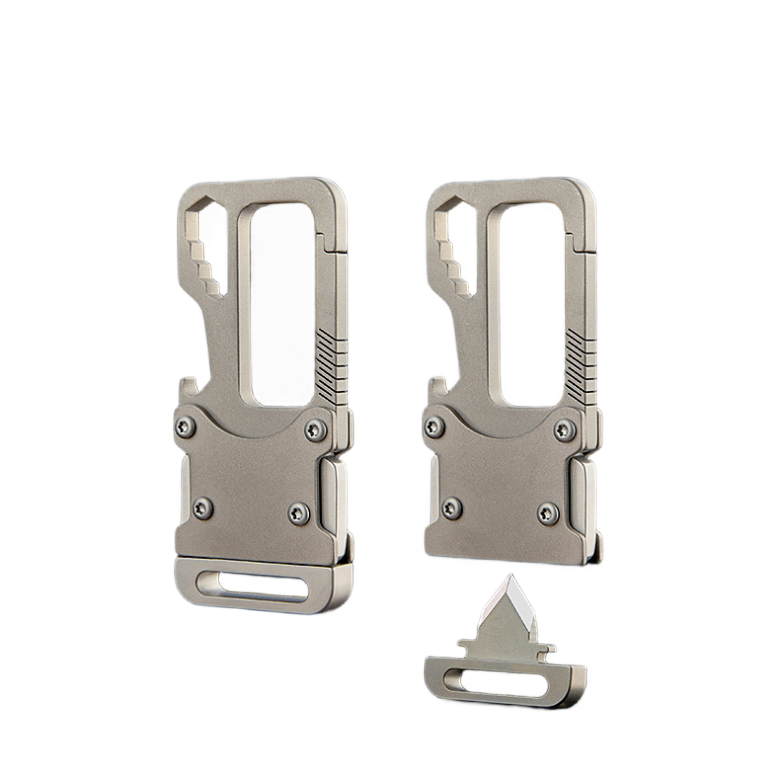 Durable Titanium Alloy Multifunctional Keychain for Outdoor