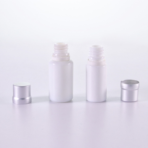 White Glass Bottle With (Aluminum) Tamper Evidence Cap