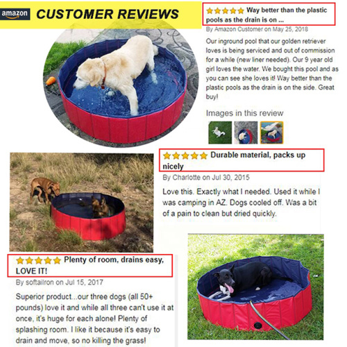 Foldable Dog Pet Bath Pool Dog Swimming Pools