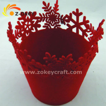 hot sale Felt home decor waste bin for Christmas