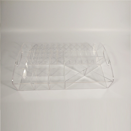 Apex clear acrylic cosmetic display trays