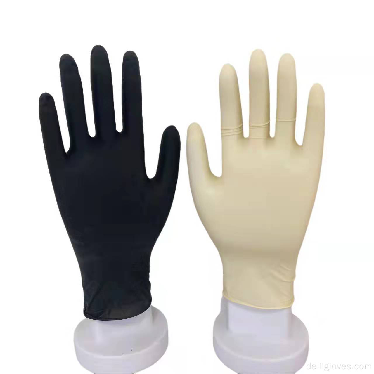 Pulverfreie Latexhandschuhe