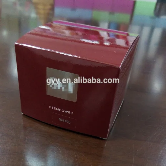 Glorious Shiny Red Paper Box, Cosmetic Gift Box, Personal Care Packaging Box