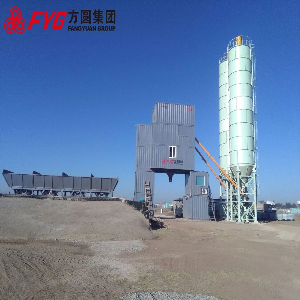 China Bajo costo 90CBM / H Tipo de salto Concreto Planta de lote ...