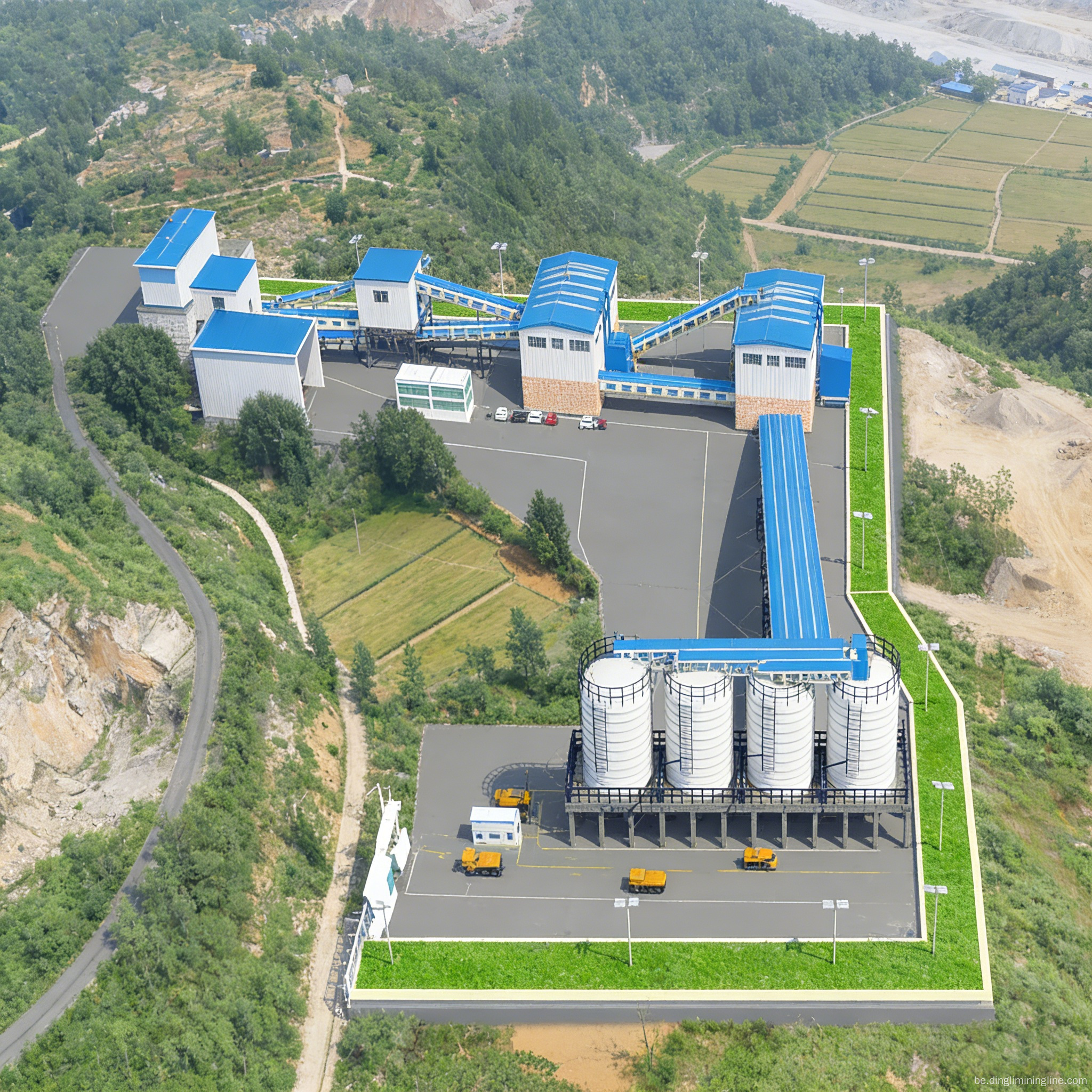 Экалагічна чыстая лінія па вытворчасці вапняка магутнасцю 1400 TPH