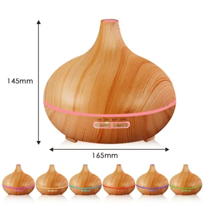 400ml Quiet Humidifier Ultrasonic Wood Ionizer Humidifier