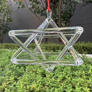 5-8 Inch Quartz Clear Crystal Singing Merkaba for Spiritual Meditation and Energy Healing