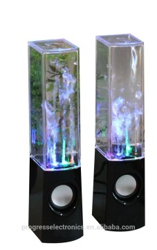 square water dancing speakers with beautiful LED light