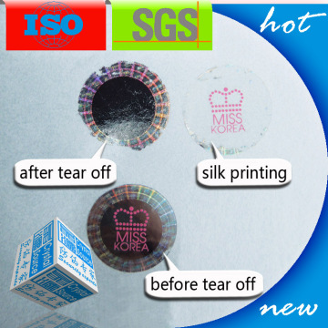 Silk Screen 3D Hologram Etiket