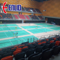 jogo de badminton piso da quadra de esportes